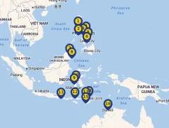 Mapa plavby